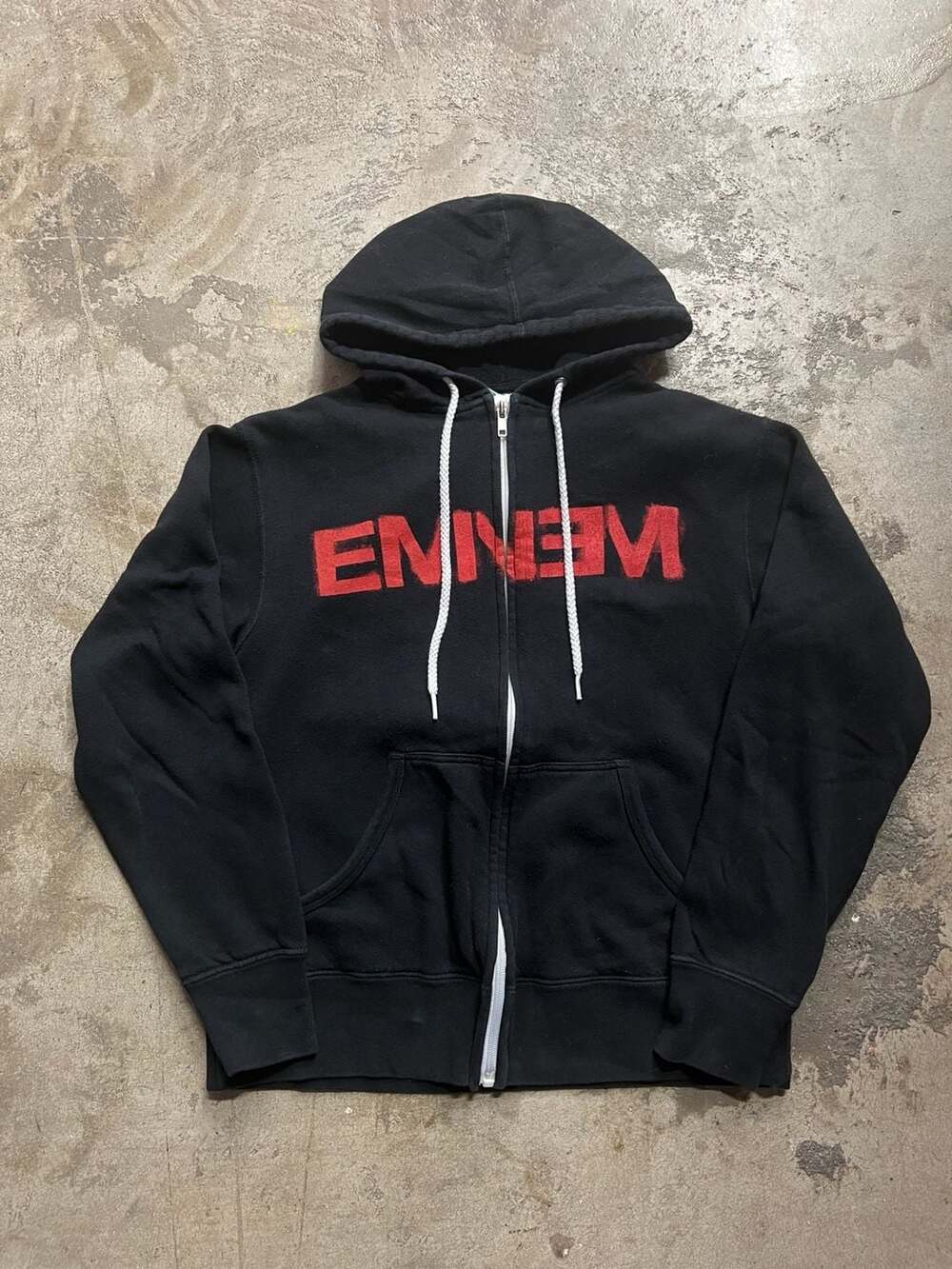 Eminem Neighborhood Watch Zip-Up Hoodie Black